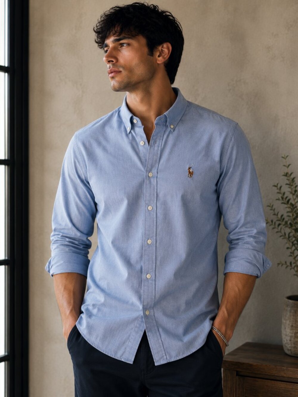 Men's Blue Polo by Ralph Lauren Shirt